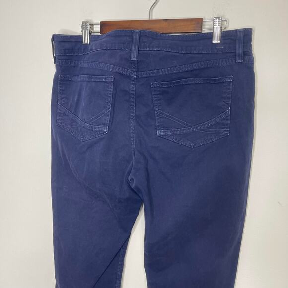 NYDJ  women's 12 pants chinos jean style navy blue Not Your Daughter's Jeans - Picture 5 of 14